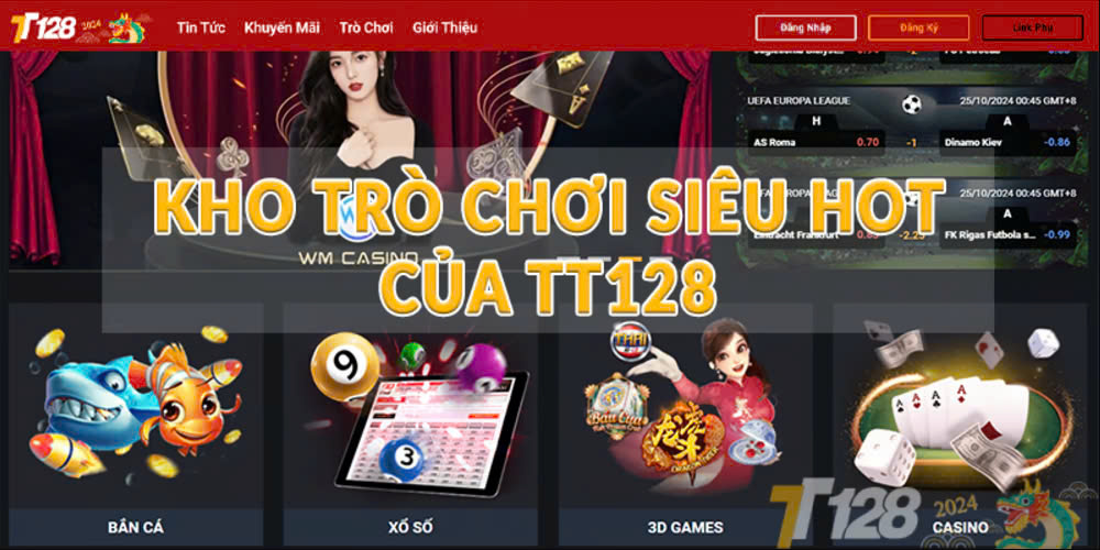 tt128 có đa dạng trò chơi